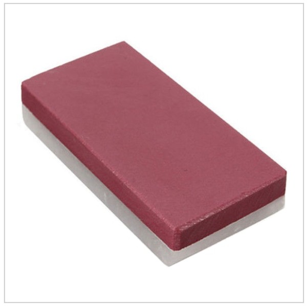 Barber razor and knives sharpening / polishing stone, granulation 3000 - 10000, red - white, small size